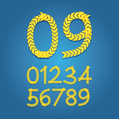 W1-8 Chevron Sign Digit Vector