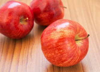 Naklejka na ściany i meble Fresh red apples