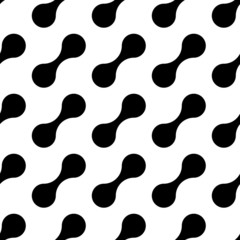 Seamless Monochrome Wave Pattern