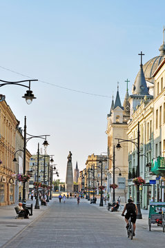 Fototapeta Piotrkowska Street, Lodz, Poland