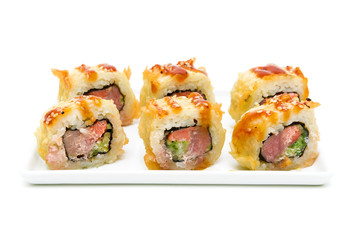 sushi isolated on a white background