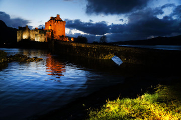Naklejka na ściany i meble Eilean Donan Castle, Scotland, Europe