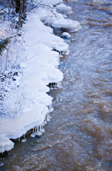 freezing river
