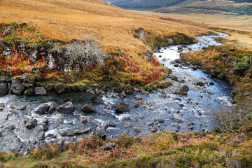 Fairy Pools in Cuillin Mountains, Highlands of Scotland, Europe