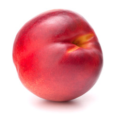 Nectarine fruit isolated on white background cutout
