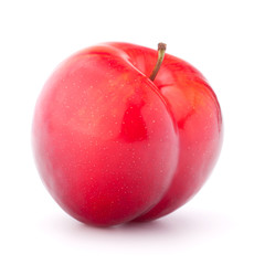 Sweet plum isolated on white background cutout