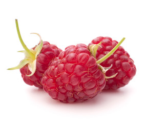 Sweet raspberry isolated on white background cutout