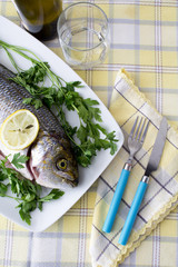 fish on plate