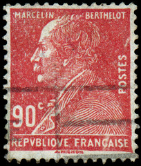FRANCE - CIRCA 1927: a stamp printed in the France shows Marceli