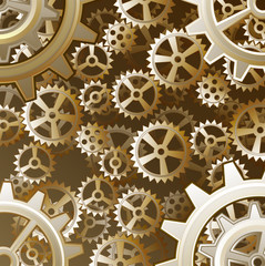 Steampunk gears background