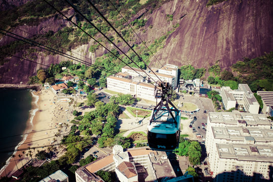 The cable car to Sugar Loaf in Rio de Janeiro