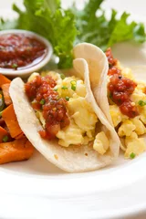 Foto auf Acrylglas Breakfast Tacos © JJAVA