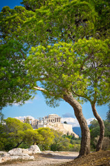 Beautiful view of ancient Acropolis, Athens, Greece