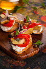 Artichoke Toasts