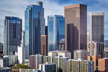 Fototapeta premium Śródmieście Los Angeles, Kalifornia Pejzaż miejski