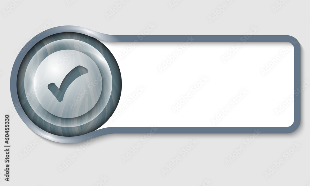 Poster text frame for any text and transparent check box