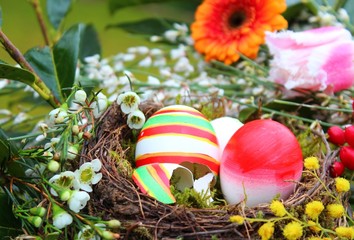 osternest im garten