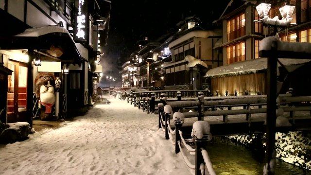 銀山温泉の通り