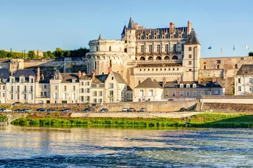 Peel and stick wall murals Castle Chateau d'Amboise, France. Old medieval castle in Loire Valley in summer.