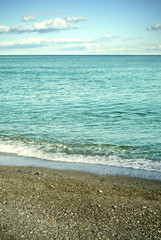 Beautiful view on the beach