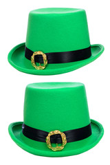 St. Patrick's Day party hat isolated on white