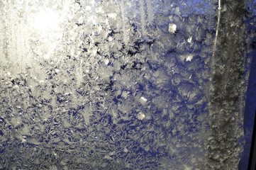 Cold winter, window