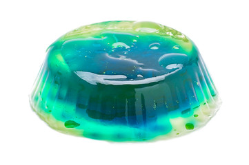 Multicolor jelly with water droplets isolated