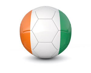 Ivory coast soccer ball 3d render