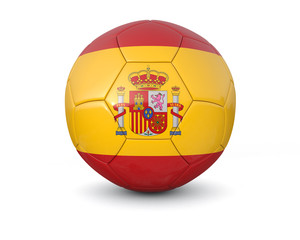 Spain soccer ball 3d render