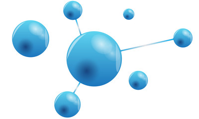 Blue Connected Business Icon