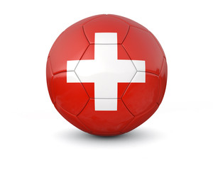 Switzerland soccer ball 3d render