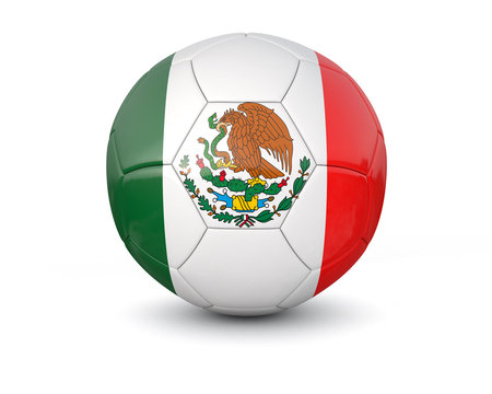 Mexico soccer ball 3d render