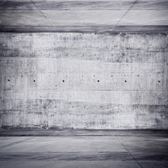 Dark concrete room