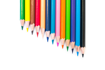Colorful crayons