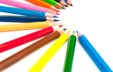 Colorful crayons