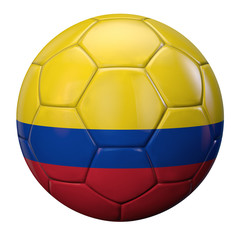 Fototapeta premium Colombia Flag Football
