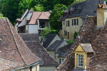 Fototapeta na wymiar Vieux toits du village de Beynac