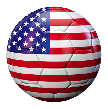 USA Flag Soccer Ball