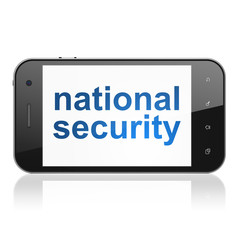 Safety concept: National Security on smartphone