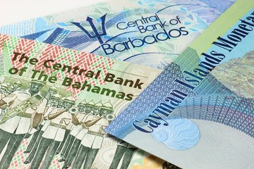 Banknoten aus Karibikstaaten