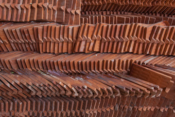 Roofing tile construction of thai house