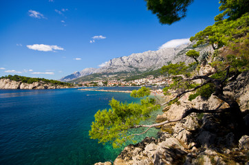 Fototapeta na wymiar Piękna zatoka Makarska, Chorwacja