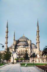 Fototapeta na wymiar Sultan Ahmed Mosque (Blue Mosque) in Istanbul