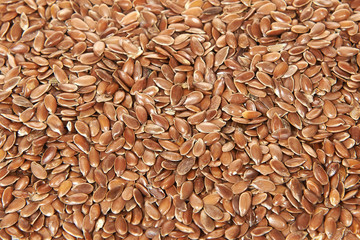 Brown flax seeds