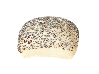 Bread roll isolated on white