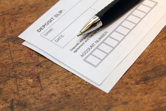 Deposit slip