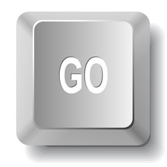 Go. Vector computer key.