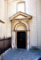 Door of the aged building