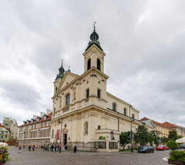 Saint Francis church in Warsaw, Poland