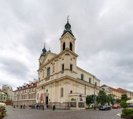 Fototapeta premium Saint Francis church in Warsaw, Poland